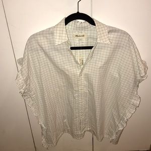 Madewell ruffle sleeve top